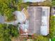 Aerial view showing house and surrounding neighborhood at 1824 Southwood Ln, Clearwater, FL 33764