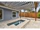 Backyard with pergola and spa at 1824 Southwood Ln, Clearwater, FL 33764