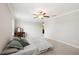 Spacious bedroom with carpeted floor and ceiling fan at 28523 Pleasant Bay Loop, Wesley Chapel, FL 33543