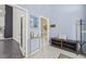 Entryway with decorative mirror and bench at 31445 Amberlea Rd, Dade City, FL 33523