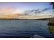 Stunning sunset over the lake, beautiful water view from a dock at 31445 Amberlea Rd, Dade City, FL 33523