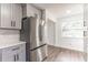 Stainless steel refrigerator in a newly remodeled kitchen at 3721 9Th S Ave, St Petersburg, FL 33711
