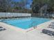 Community swimming pool with lounge chairs at 4031 Tumble Wood Trl # 203, Tampa, FL 33613