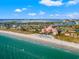 Breathtaking coastal view of the iconic Don CeSar Hotel, featuring a pristine sandy beach and sparkling turquoise waters at 407 41St Ave, St Pete Beach, FL 33706
