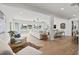 Bright living room with hardwood floors, stylish furniture, and views of the waterfront at 407 41St Ave, St Pete Beach, FL 33706
