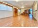Spacious bedroom with wood flooring and built-in shelving at 4825 Sierra Madre Dr, Tampa, FL 33634
