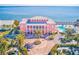 Aerial view of waterfront community with pool and clubhouse at 5116 Beach Se Dr # D, St Petersburg, FL 33705