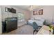 Bedroom with twin bed, desk, and ample closet space at 5116 Beach Se Dr # D, St Petersburg, FL 33705