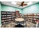 Community library with ample bookshelves and seating at 5116 Beach Se Dr # D, St Petersburg, FL 33705