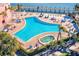 Resort-style pool and spa with ample lounge space at 5116 Beach Se Dr # D, St Petersburg, FL 33705