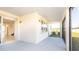 Screened porch with view of backyard and sliding glass doors at 7815 Bronze Oak Dr, Wesley Chapel, FL 33545
