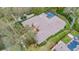 Bird's-eye view of the home's layout and surroundings at 16312 Dunlindale Dr, Lithia, FL 33547