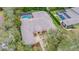 Luxury home aerial view, showcasing the house and landscape at 16312 Dunlindale Dr, Lithia, FL 33547