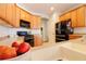 Modern kitchen with stainless steel appliances and a double sink at 2015 Wexford Green Dr, Valrico, FL 33594