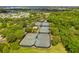 Aerial view of community tennis courts at 211 Shell Creek Ct, Apollo Beach, FL 33572