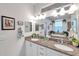 Spa-like bathroom with double vanity and soaking tub at 2602 W Nassau St, Tampa, FL 33607