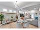 Open concept dining area with glass table and seating for four at 2602 W Nassau St, Tampa, FL 33607