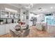 Modern kitchen with island, stainless steel appliances, and ample cabinet space at 2602 W Nassau St, Tampa, FL 33607