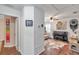 Bright music room with piano and hardwood floors at 2602 W Nassau St, Tampa, FL 33607
