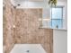 Clean and spacious walk-in shower at 2602 W Nassau St, Tampa, FL 33607