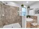 Large walk-in shower with glass enclosure at 2602 W Nassau St, Tampa, FL 33607
