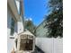 Brown shed with double doors in backyard at 2602 W Nassau St, Tampa, FL 33607