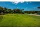 Expansive putting green with palm trees at 3521 Teeside Dr # 3521, New Port Richey, FL 34655
