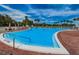 Curved kidney-shaped pool with surrounding patio at 3521 Teeside Dr # 3521, New Port Richey, FL 34655