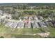 Aerial view showcasing home's location in a quiet, residential neighborhood at 4661 Southern Valley Loop, Brooksville, FL 34601