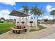 Community picnic area with grills and patio tables at 4900 Brittany S Dr # 409, St Petersburg, FL 33715
