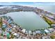 Aerial view of waterfront homes and community at 501 180Th E Ave, Redington Shores, FL 33708