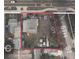 Aerial view showcasing the property's boundaries, surrounding streets, and proximity to nearby amenities at 509 Rosery Nw Rd, Largo, FL 33770