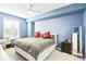 Relaxing bedroom with plush bed, window with shutters, and ceiling fan at 700 S Harbour Island Blvd # 226, Tampa, FL 33602