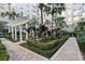 Landscaped courtyard with pergola, water feature, and walkways at 700 S Harbour Island Blvd # 226, Tampa, FL 33602