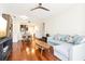 Open concept living space with hardwood floors and kitchen views at 700 S Harbour Island Blvd # 226, Tampa, FL 33602