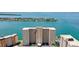 Aerial view of high-rise building with water access at 5200 Brittany S Dr # 1204, St Petersburg, FL 33715