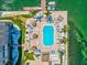 Inviting rectangular pool with lounge chairs and waterfront access at 5200 Brittany S Dr # 1204, St Petersburg, FL 33715