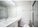Bathroom with a shower/tub combo, toilet, and vanity at 10157 Bessemer Pond Ct, Riverview, FL 33578