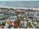 Aerial view of a house near the beach and marina at 13225 2Nd E St, Madeira Beach, FL 33708