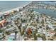 Aerial view of property near beach and waterways at 13225 2Nd E St, Madeira Beach, FL 33708