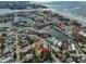 Aerial view of property location near water at 13225 2Nd E St, Madeira Beach, FL 33708
