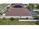 Single-Gathering home with pool and fenced backyard, aerial view at 315 19Th Nw St, Ruskin, FL 33570