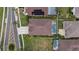 Aerial view showcasing a single-Gathering home, pool, and neighborhood context at 315 19Th Nw St, Ruskin, FL 33570