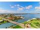 Breathtaking aerial view showcasing waterfront property at 4900 Brittany S Dr # 1512, St Petersburg, FL 33715