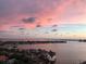 Stunning aerial view of waterfront homes and peaceful sunset at 4900 Brittany S Dr # 1512, St Petersburg, FL 33715
