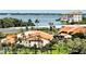 Aerial view of waterfront community with resort-style amenities at 4900 Brittany S Dr # 1512, St Petersburg, FL 33715