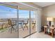 Private balcony with table and chairs, great view! at 4900 Brittany S Dr # 1512, St Petersburg, FL 33715