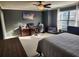 Comfortable bedroom with a work area and neutral paint at 5153 Bay Isle Cir, Clearwater, FL 33760