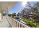 Balcony with stunning view of the pool and waterfront at 7172 Dr Martin Luther King Jr S St, St Petersburg, FL 33705