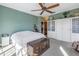 Spacious bedroom with built-in wardrobe and ceiling fan at 7172 Dr Martin Luther King Jr S St, St Petersburg, FL 33705